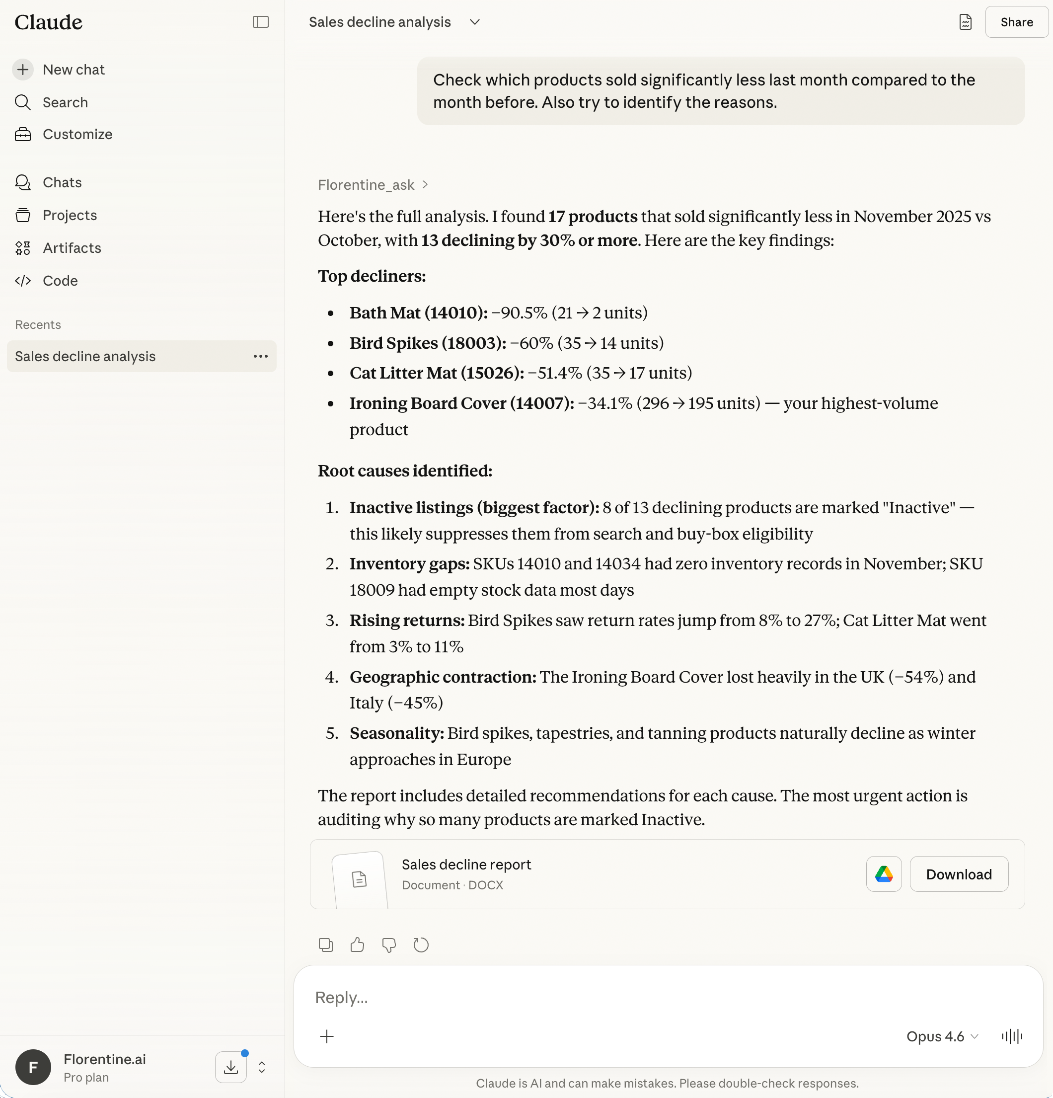 Fast data-driven decisions with Florentine